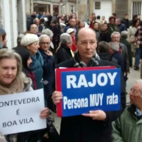 Declaran a Rajoy “Persona muy rata” en Pontevedra